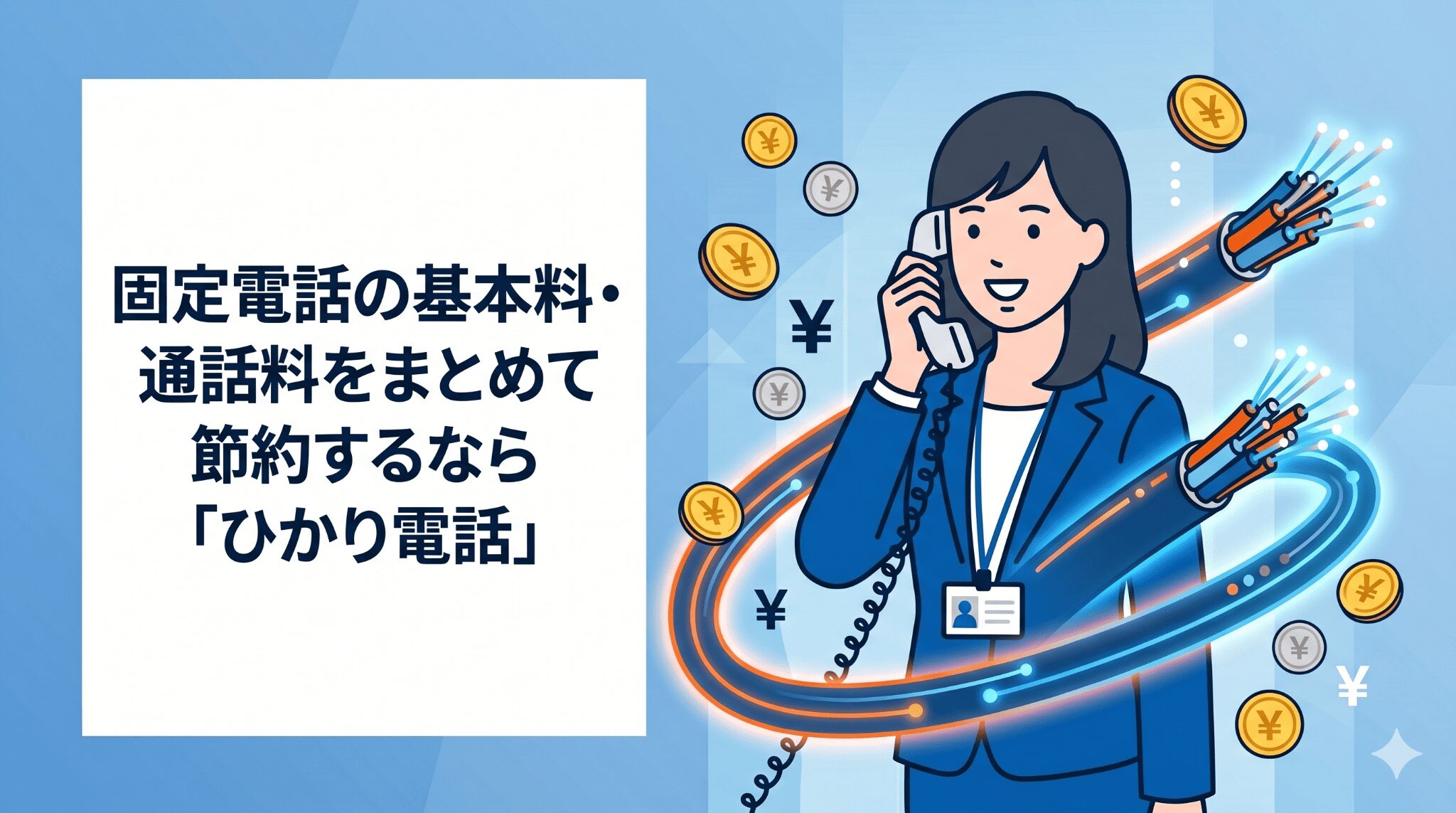 固定電話の基本料・通話料をまとめて節約するなら「ひかり電話」
