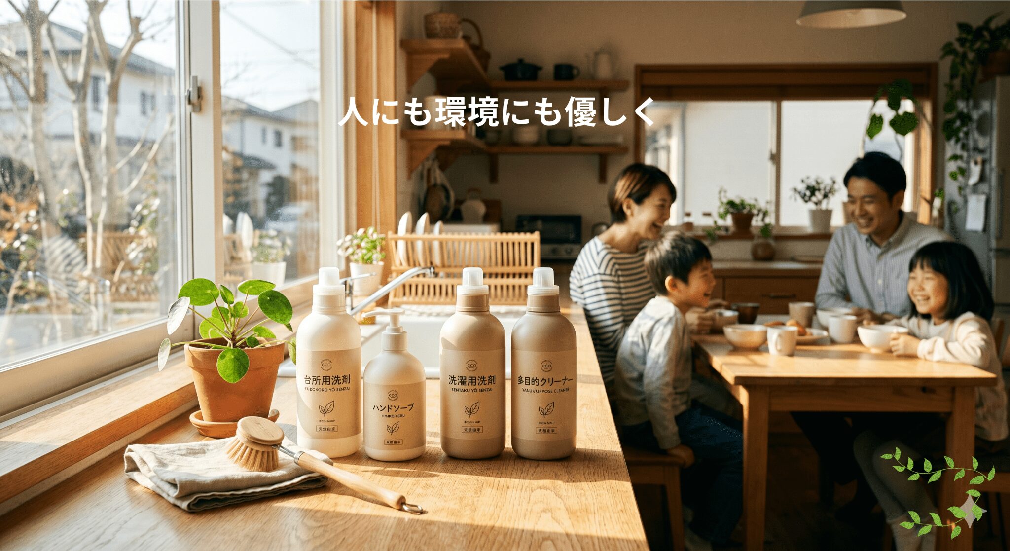 人にも環境にも優しく